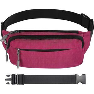 Fanny Pack Waist Packs with Extender for Men or Women, Medium Size Waist Pouch